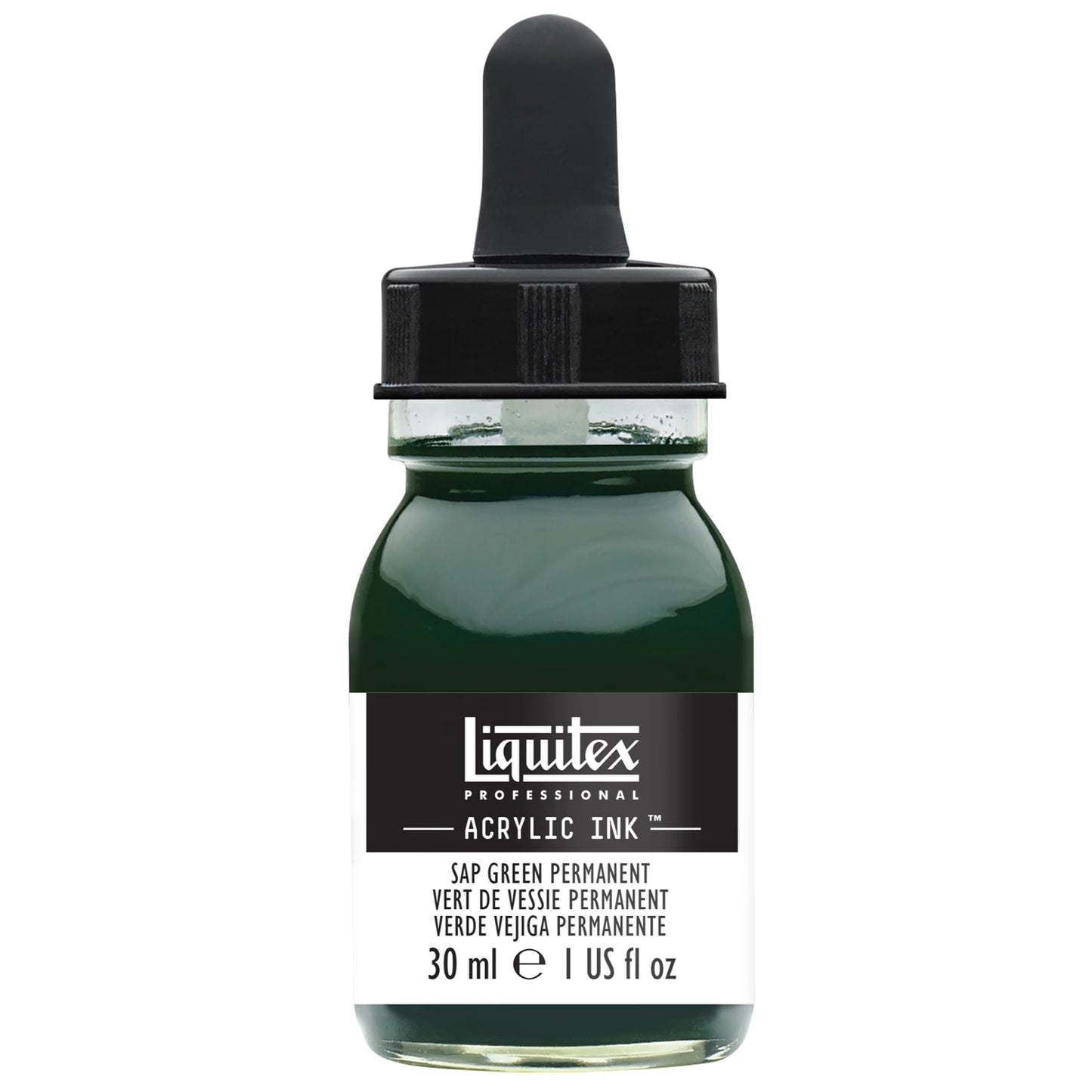 LQX PROF. ENCRE ACRYLIQUE FLACON 30ML VERT JUS PERMANENT