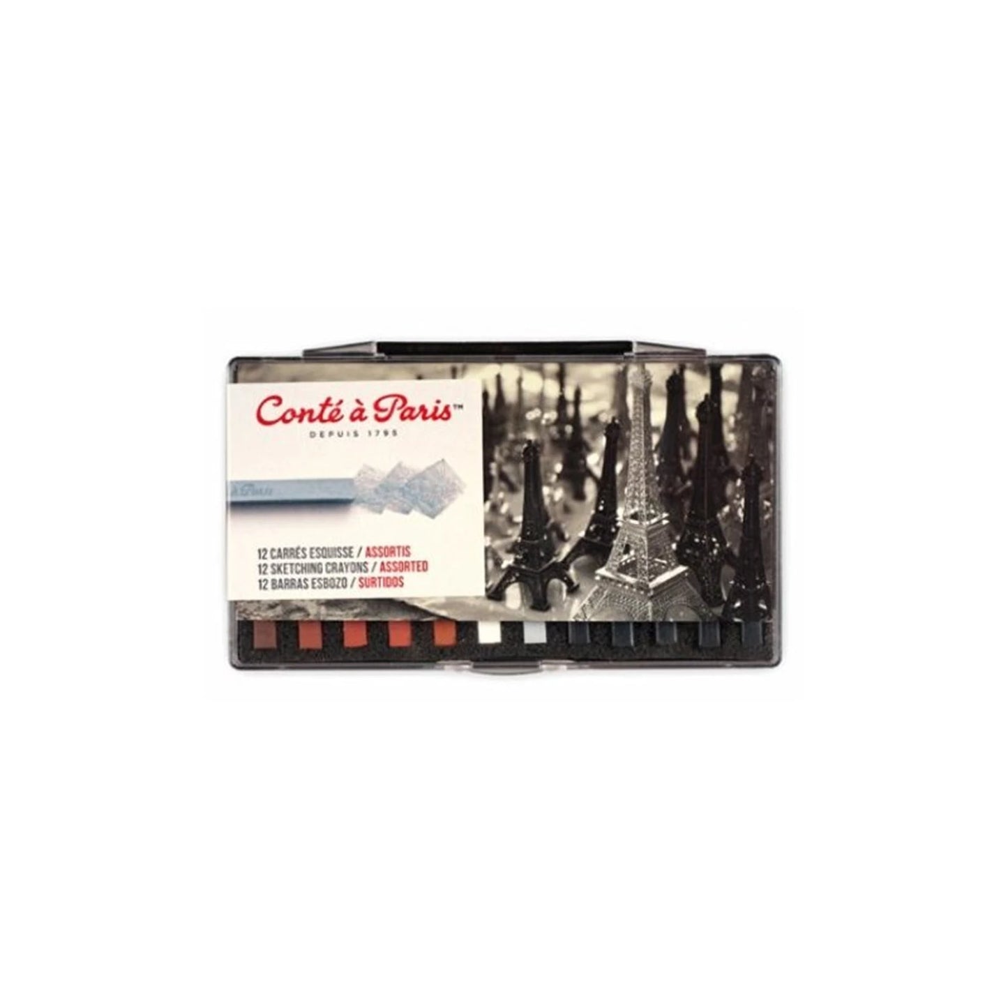 CONTE CARRÉS ESQUISS SET DE 12 PIÈCES ASSORTIES