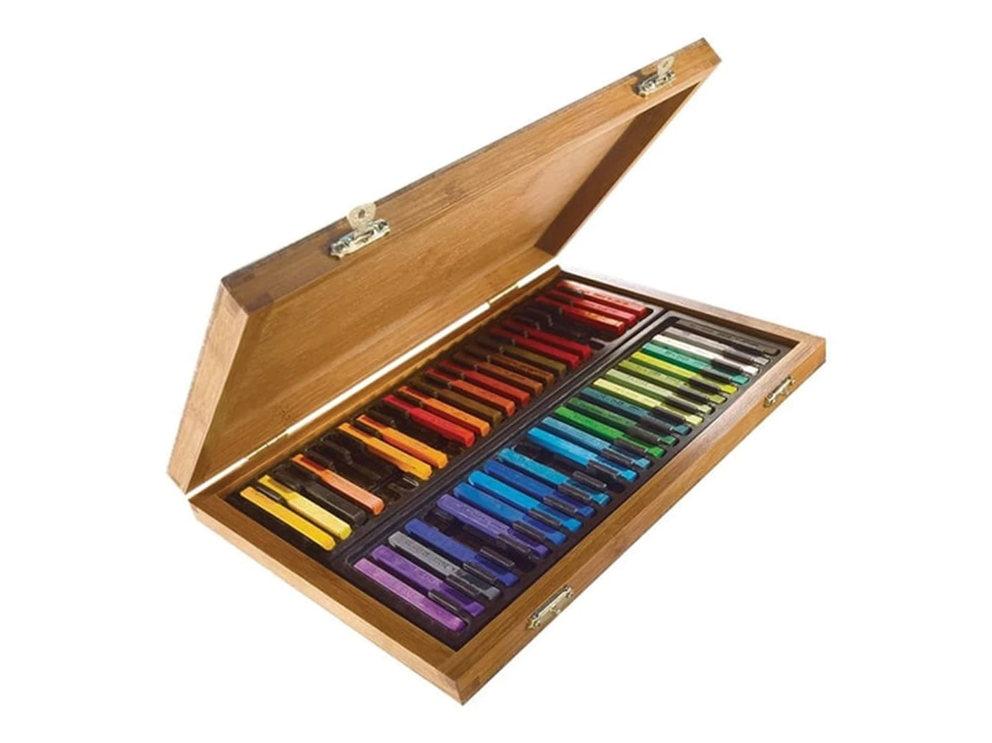 CONTE BAMBOO BOX 48 CARRE CRAYONS PASTEL SECS