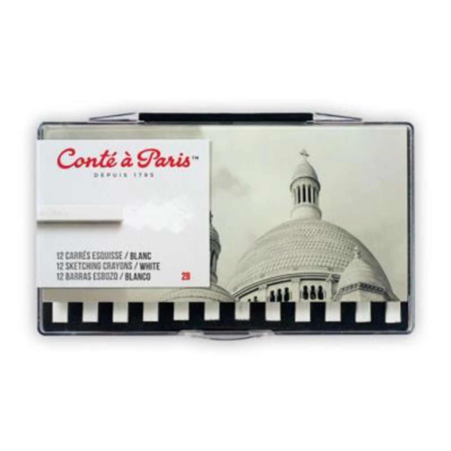 CONTE CARRE BLANC 2B BOÎTE DE 12 PIÈCES