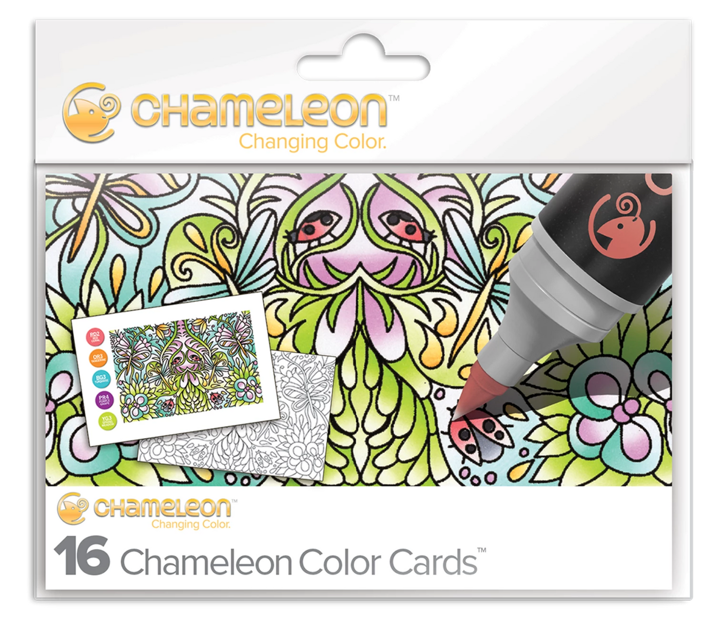 CARTES COLORÉES CAMÉLÉON - IMAGES EN MIROIR