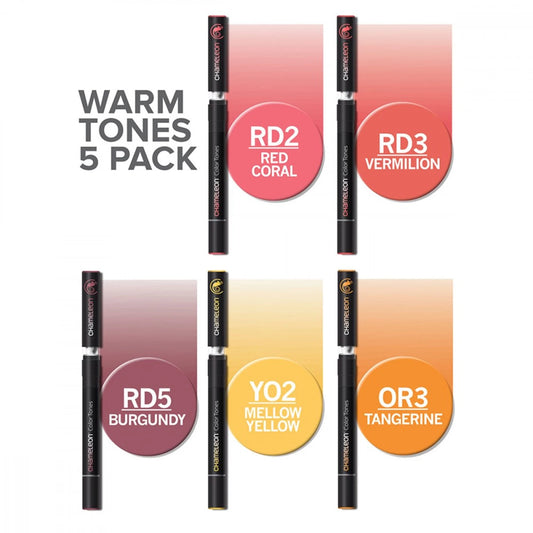 SET DE 5 CRAYONS CHAMELEON TONS CHAUDS