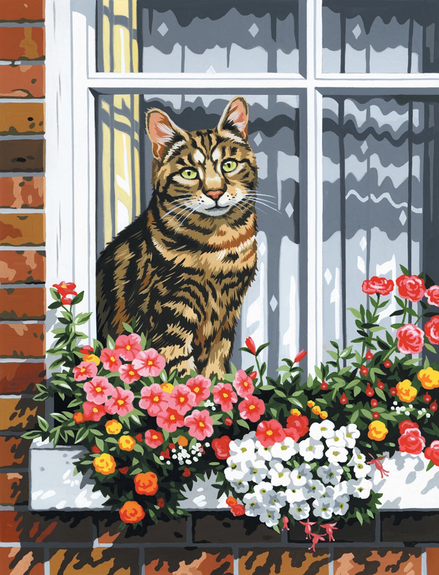 R&L PBN SÉRIE TOILE D'ARTISTE PM LE CHAT À LA FENÊTRE