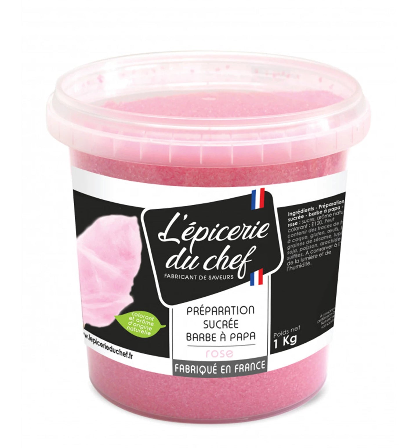 PREPA SUCREE BARBE A PAPA ROSE 1KG