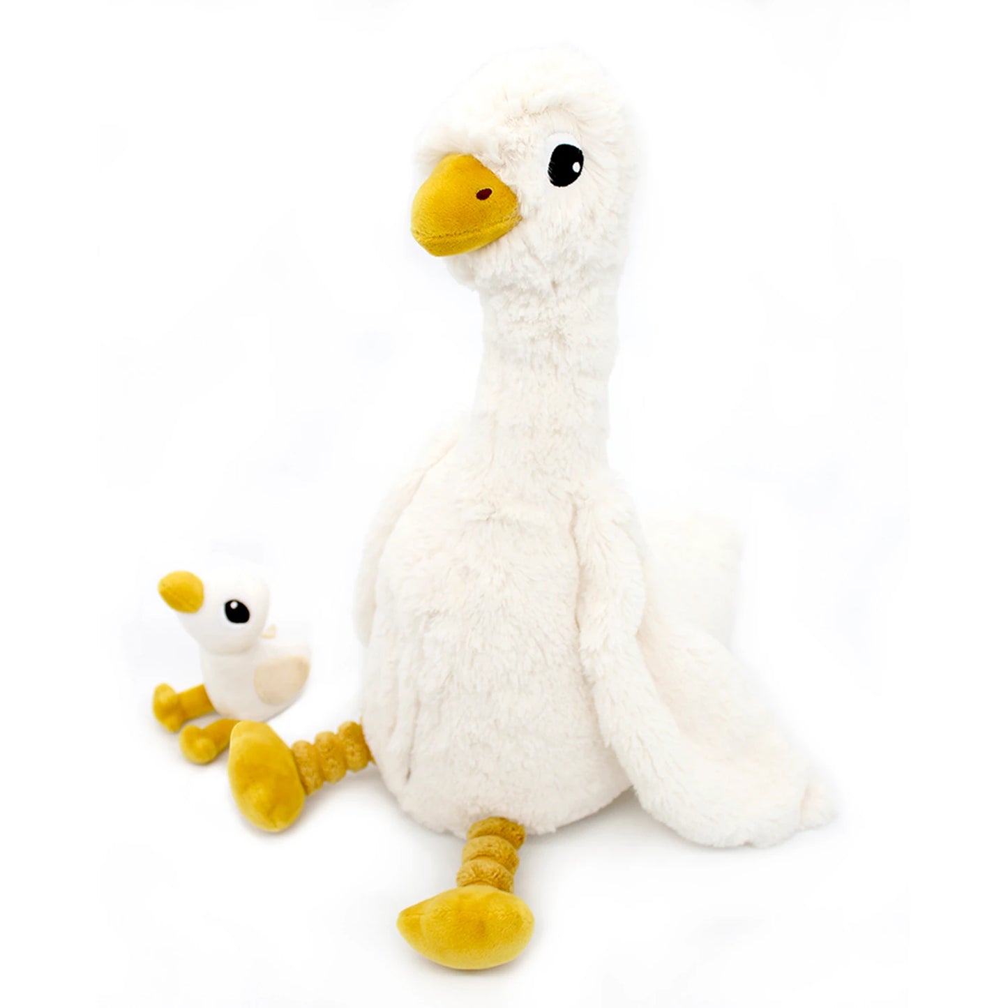 JEBONGOU OIE MÈRE ET BÉBÉ BLANCS