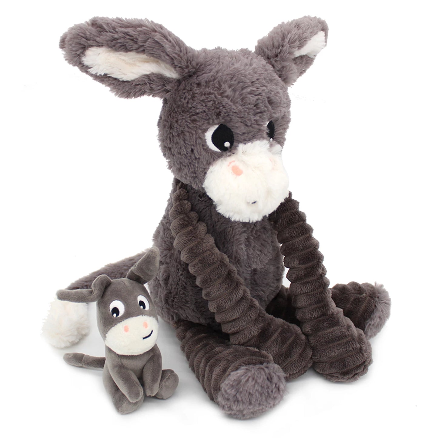 MÈRE ET ENFANT D'ÂNE GRIS DU POITOU