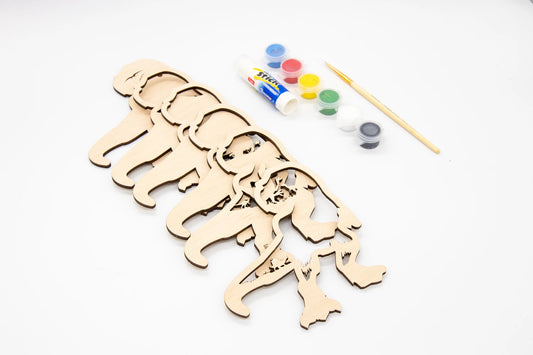 KIT EN BOIS 3D À PEINDRE T-REX