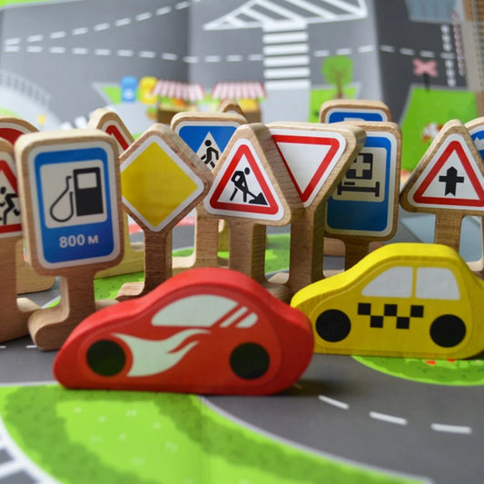 SET JEU PANNEAUX ROUTIERS 18 PIÈCES