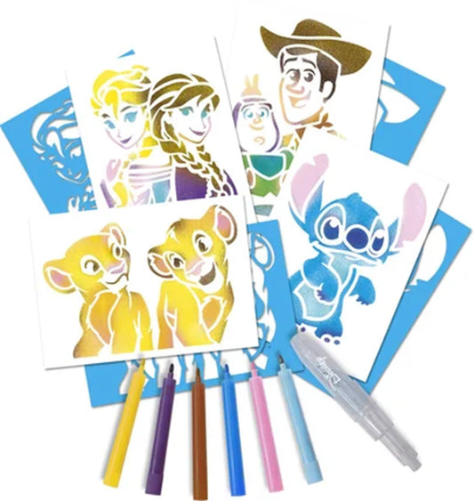 LANSAY - SET PENNE SPRAY BLOPENS DISNEY HEROES (FR-EN-NL-DE-ES-IT) - F/D/I