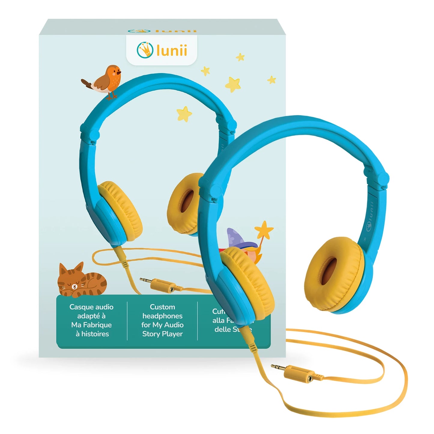 CUFFIE LUNII OCTAVE BLUE (FR-DE-IT)