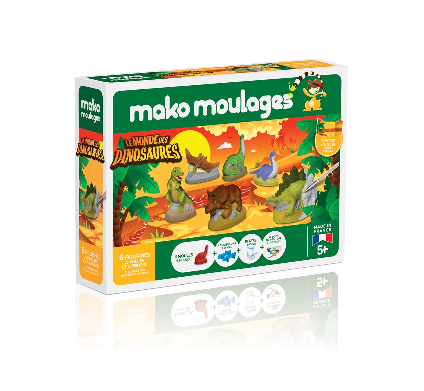 MAKO DIE WELT DER DINOSAURIER-BOX 6 FORMEN (FR)