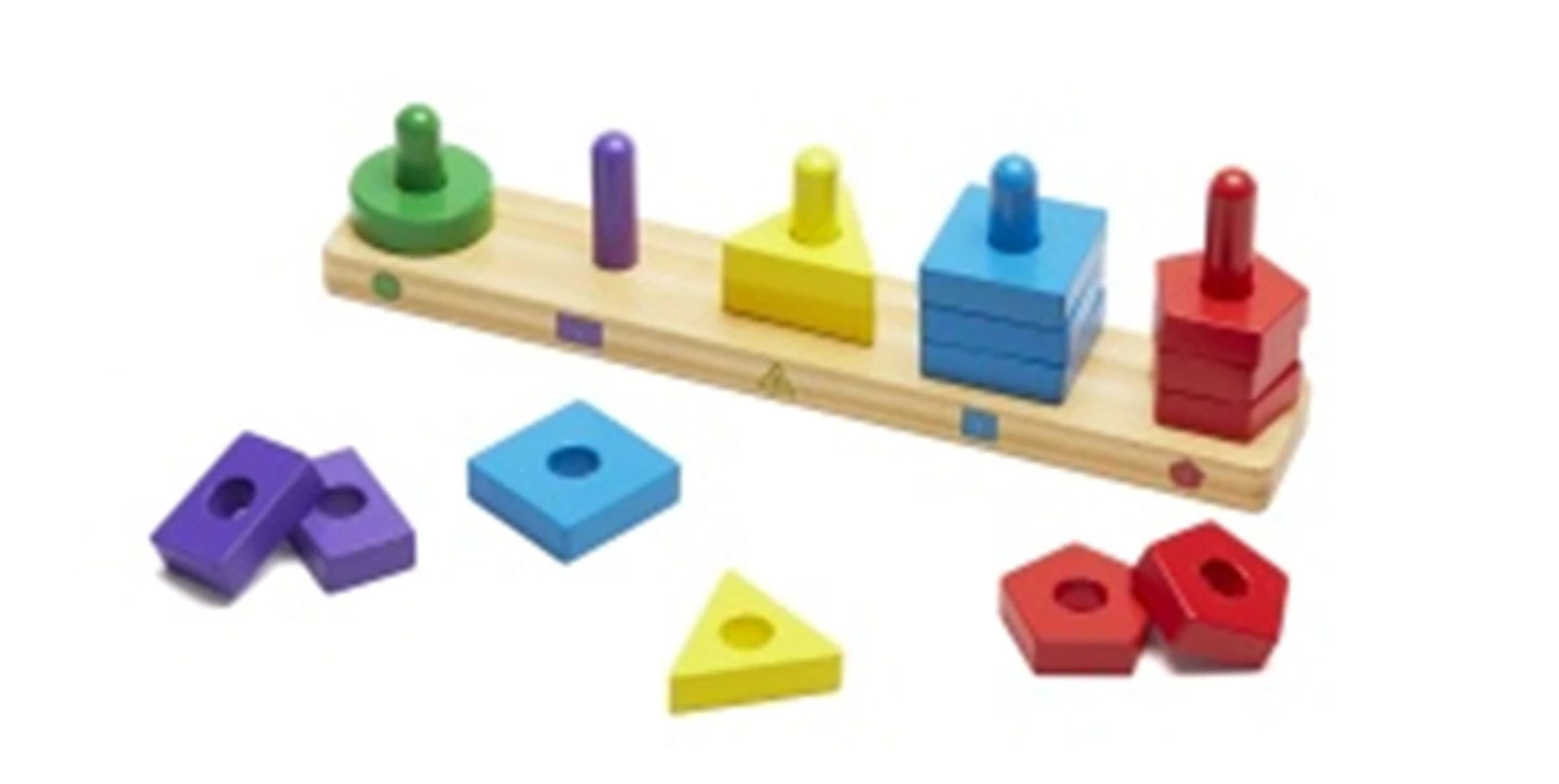 TAVOLO DA GIOCO IN LEGNO PER IMPILARE E ORDINARE (FR-DE-EN-ES)