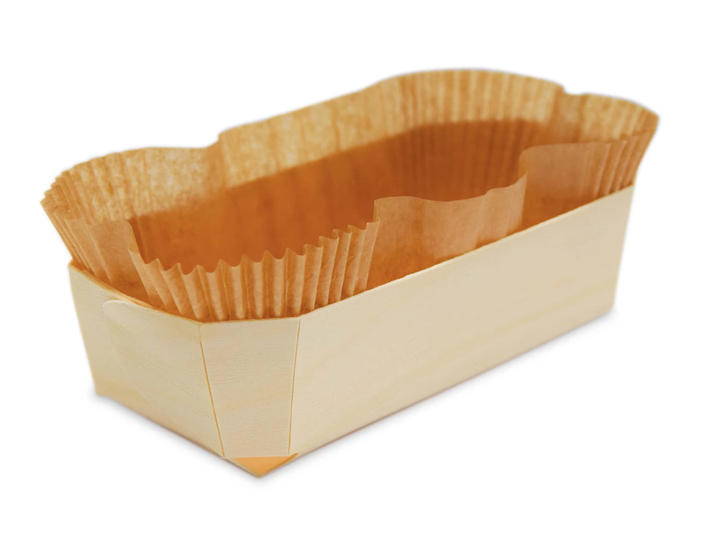 2 MOULES À GÂTEAU RONDS 24CM BOIS + 4 CAISSETTES DE CUISSON SULFURISÉES