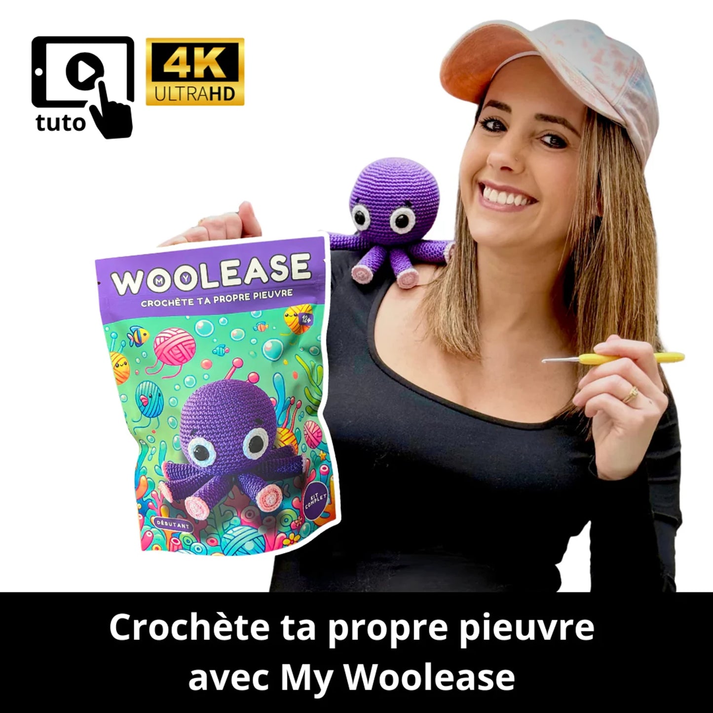 MYWOOLEASE HÄKELSET CORALINE DIE KRAKE