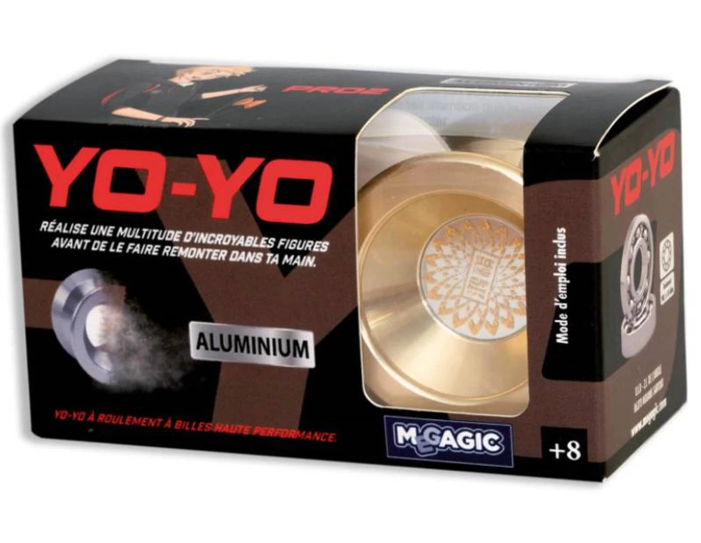 YOYO PRO ALUMINIUM PRO DIAM. 54 MM (VIOLET ET OR)