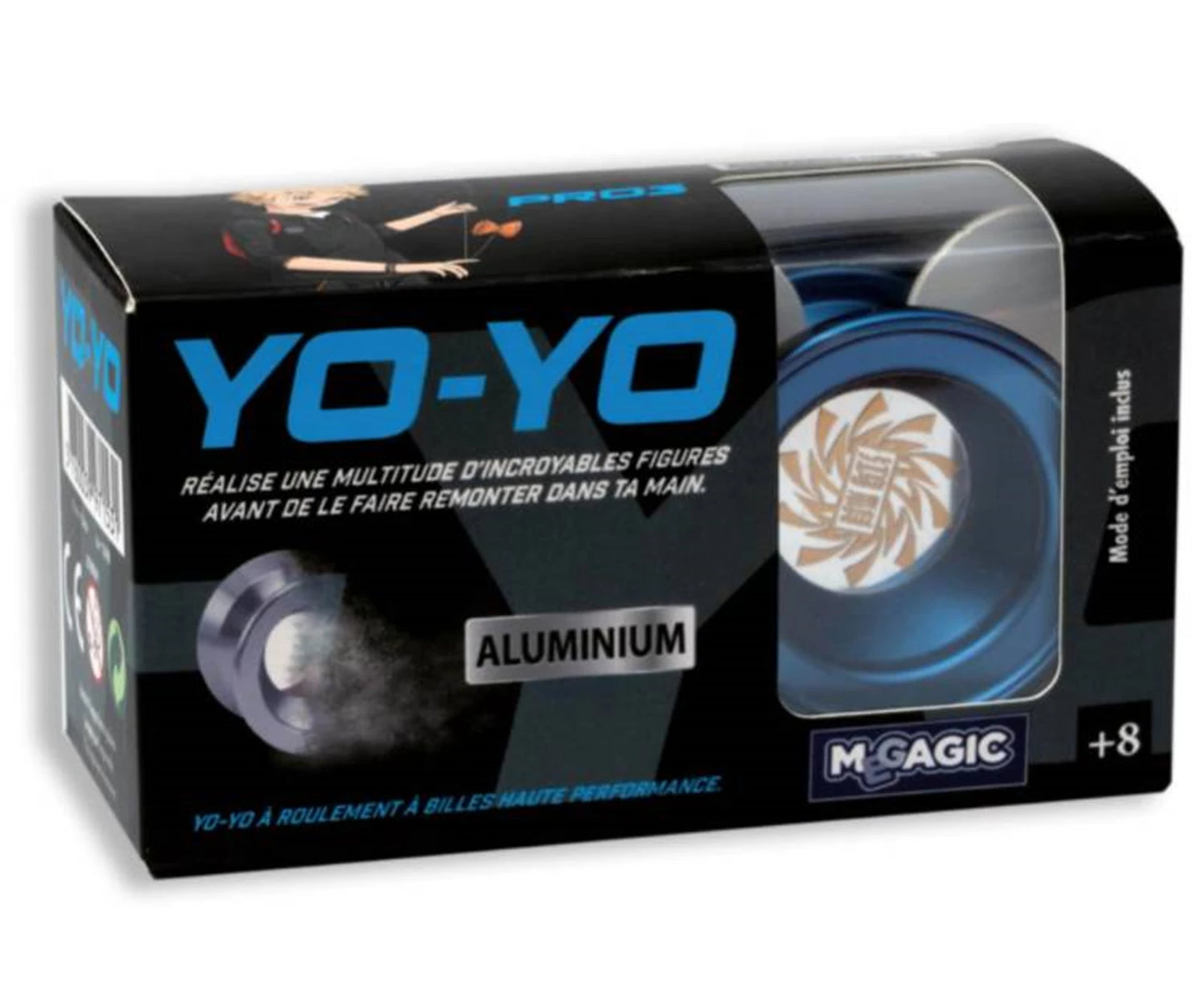 YOYO PRO ALUMINIUM PRO DIAM. 49,5MM (ROUGE ET BLEU)