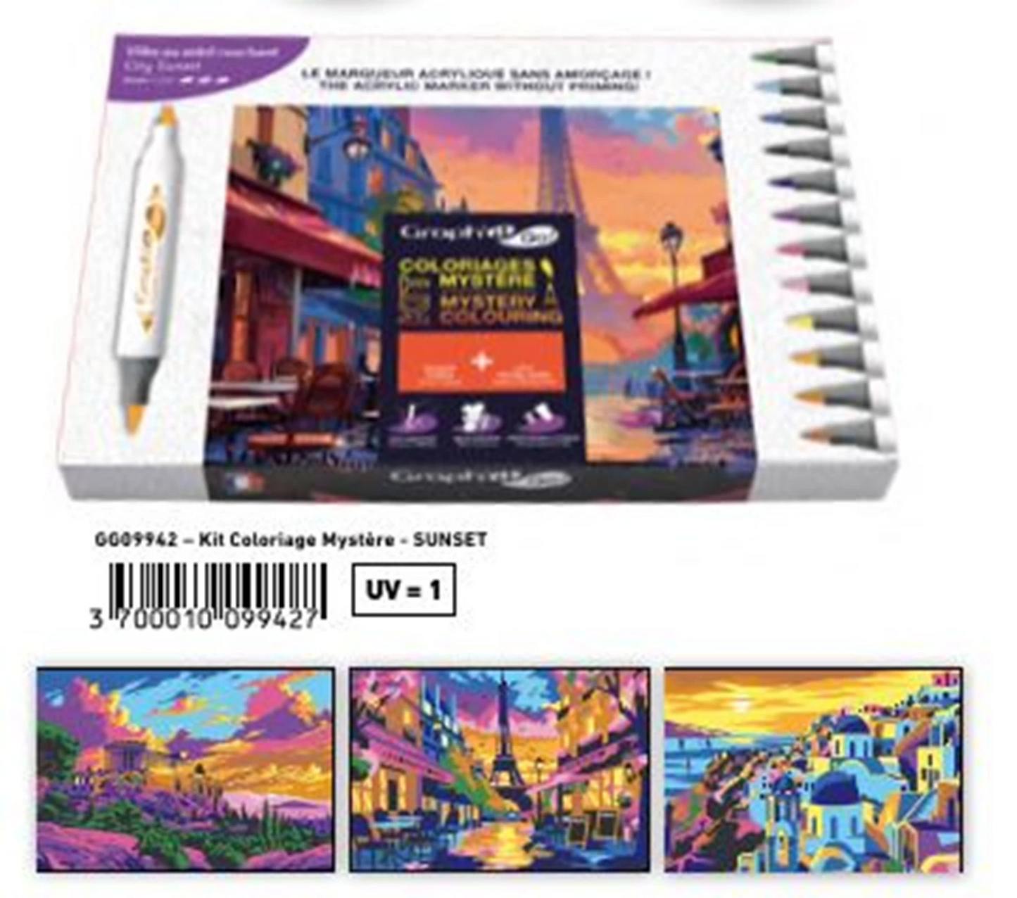 GRAPH'IT GO MYSTERY AUSMAL-SET CITY SUNSET