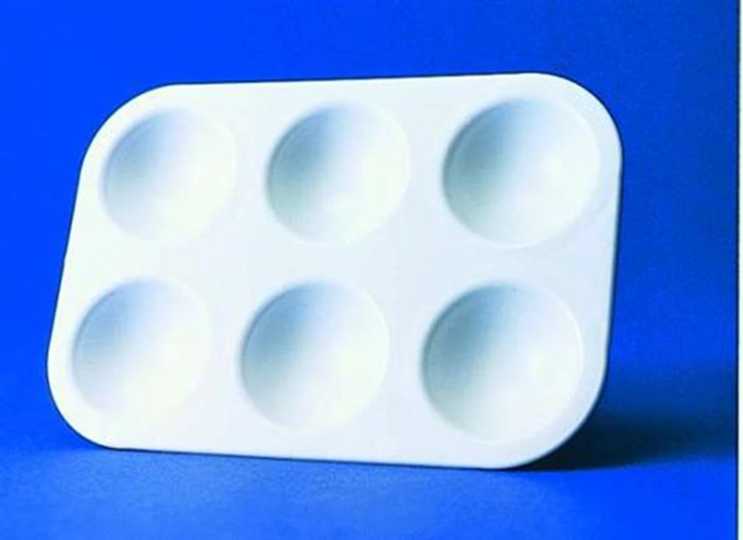 PALETTE PLASTIQUE RECTANGULAIRE 6 ALVÉOLES 9X13.5CM