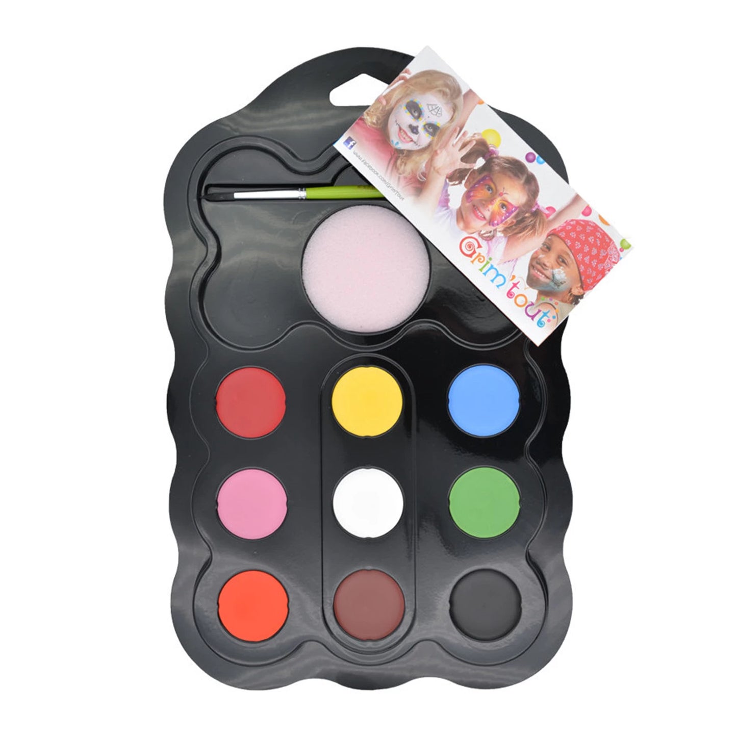 GRIM'TOUT PALETTE 9 FARBEN KARNEVAL 9X4ML