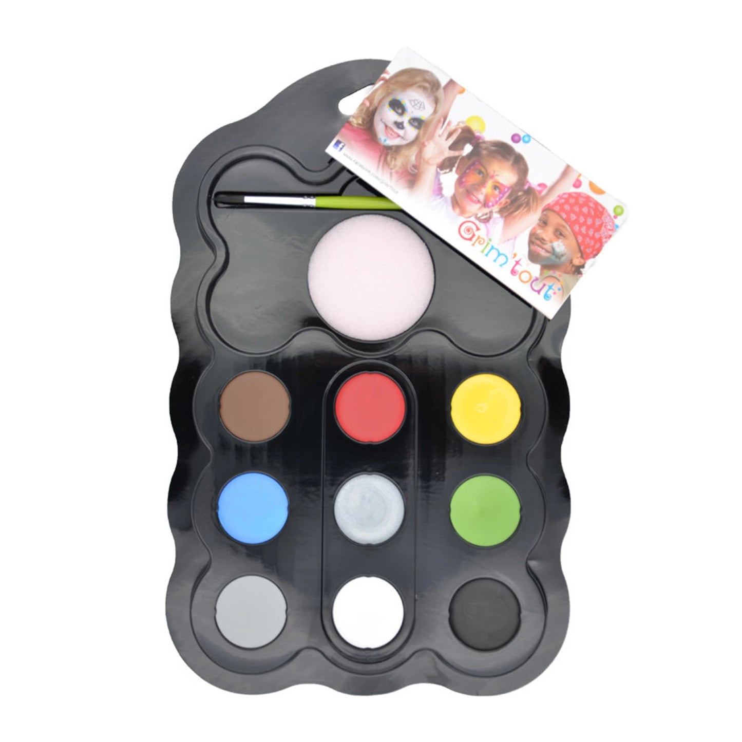 GRIM'TOUT PALETTE 9 COULEURS HÉROS 9X4ML