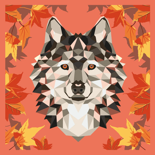 PROFITEZ DE LA PEINTURE D'ART N° 30X30CM LOUP
