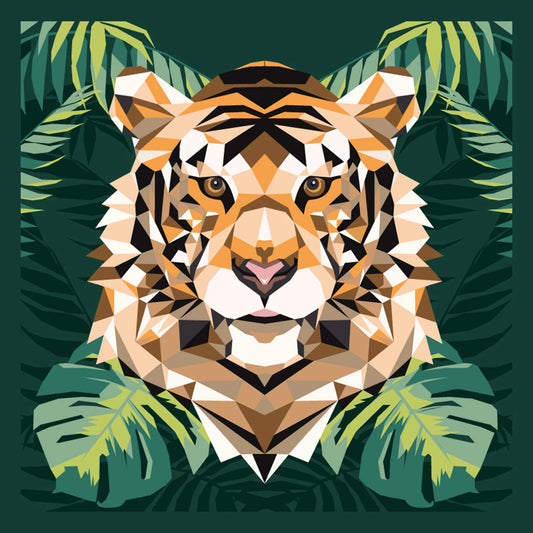 PROFITEZ DE LA PEINTURE D'ART N° 30X30CM TIGRE