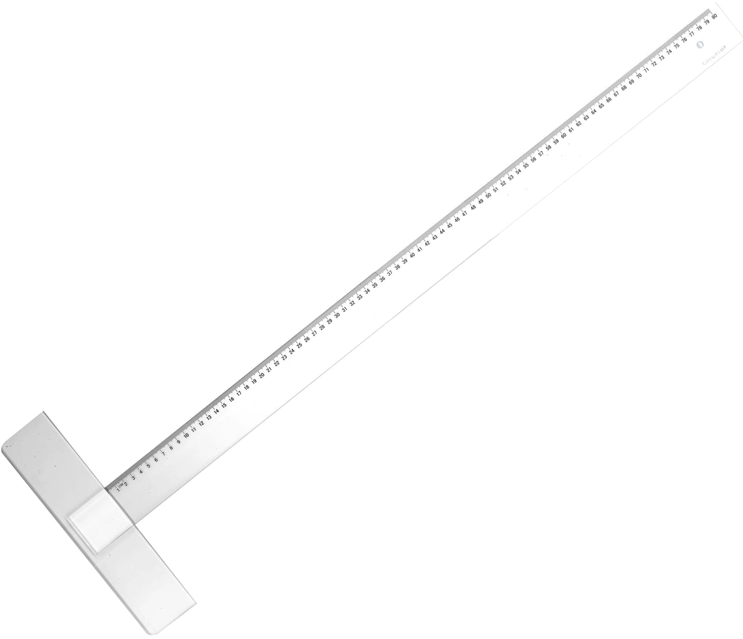 GRAPH'IT RÈGLE FIXE 1 BIAU GRADUÉ, 1 BORD ANTI-TACHE 80CM