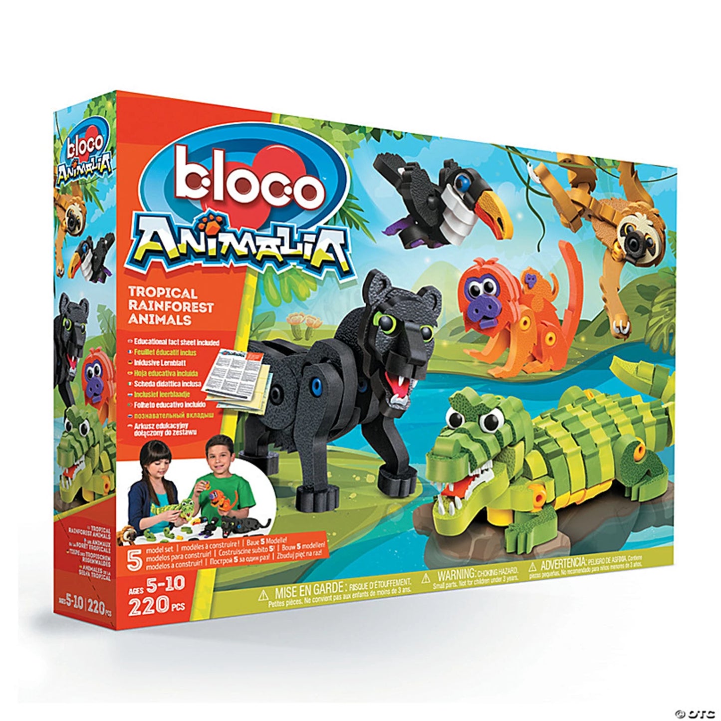 BLOCCO LES ANIMAUX DE LA FORET TROPICALE (FR)
