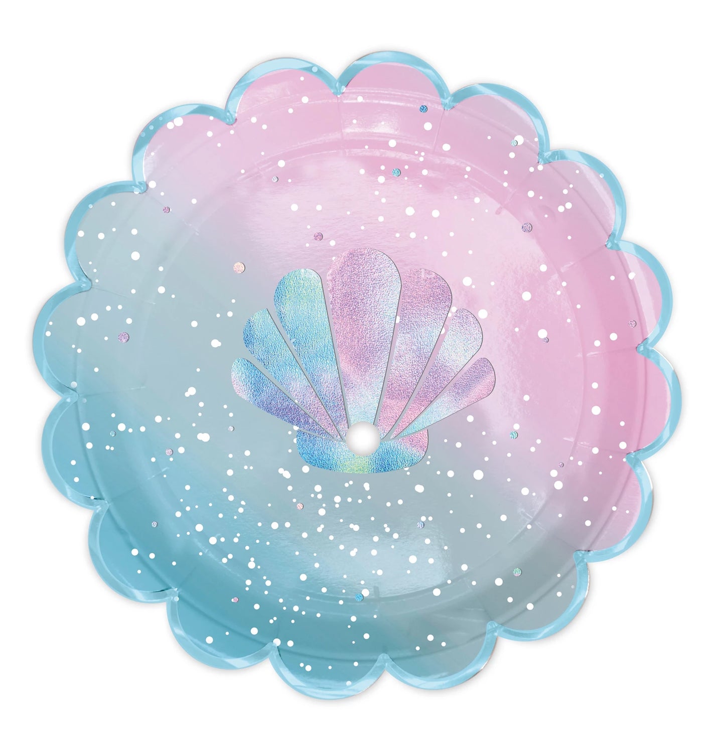 8 ASSIETTES SIRÈNE, DIAMÈTRE 23 CM