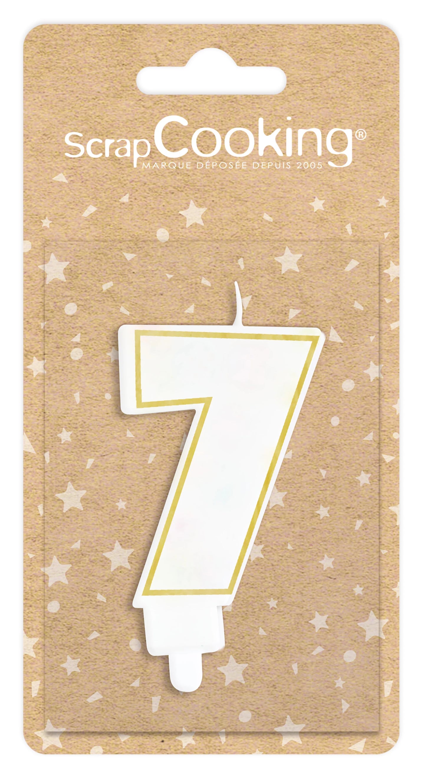 BOUGIE BLANC/OR 7