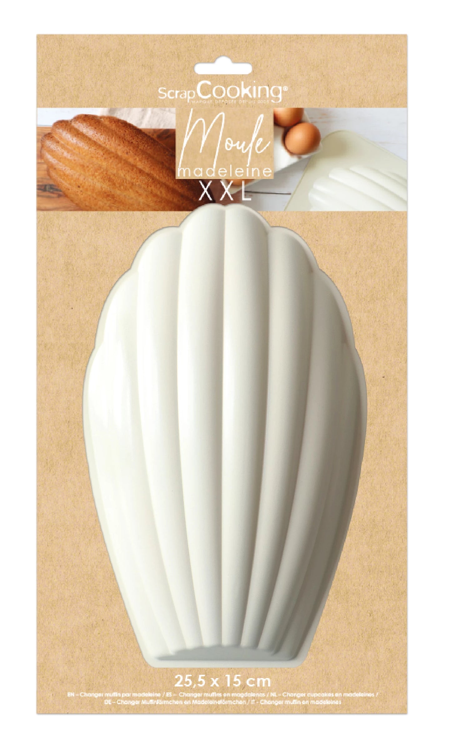 MOULE À MADELEINES XXL ANTIADHÉSIF