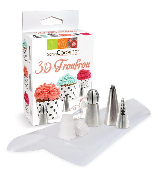 LOT DE 3 TASSES GICLEUSES 3D FROUFROU