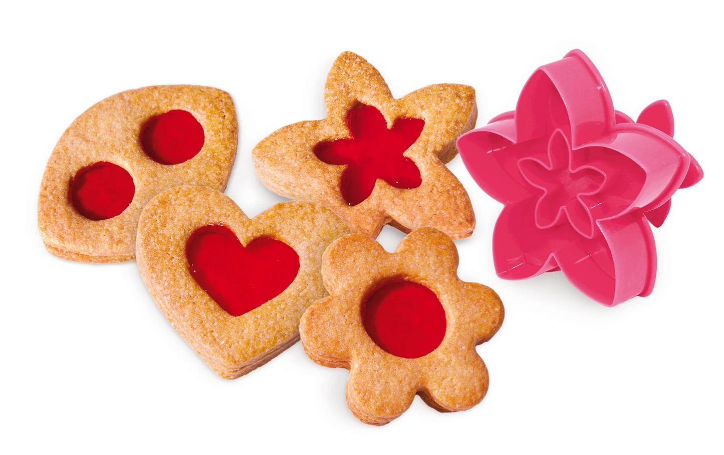 LOT DE 4 BISCUITS MAISON À LA CONFITURE