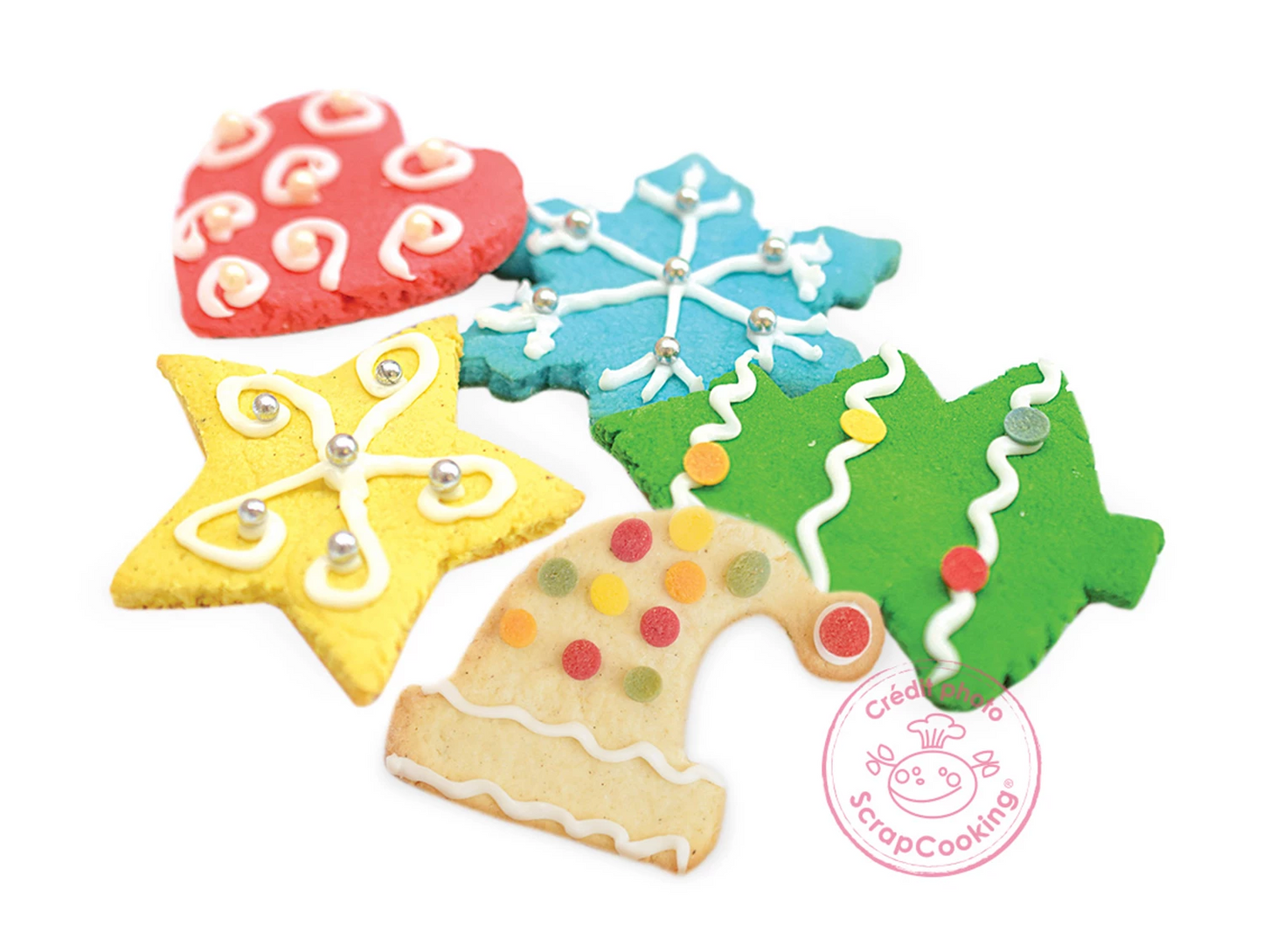 ASSIETTE DE NOËL POUR BISCUITS (12 MODÈLES)