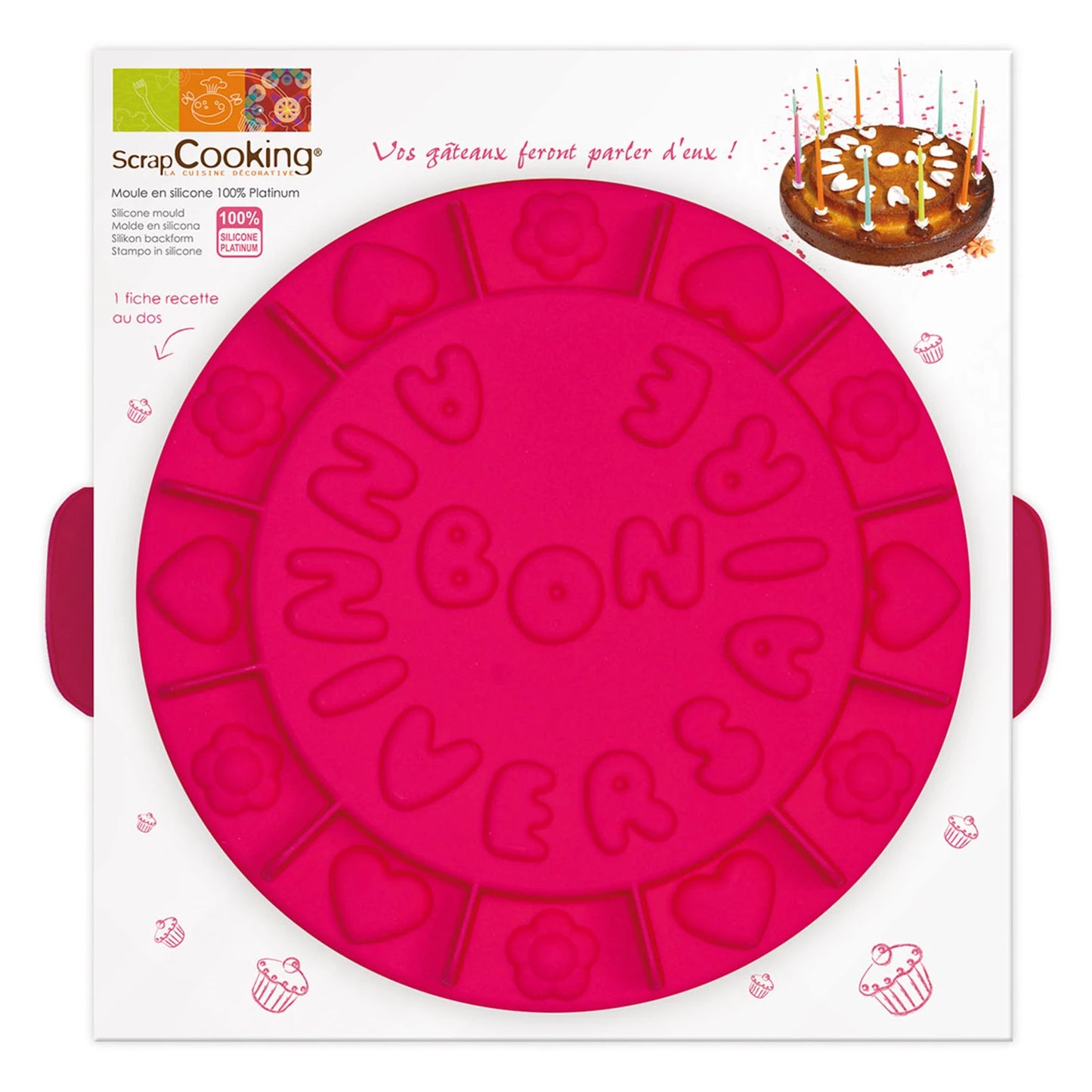 MOULE EN SILICONE BON ANNIVERSAIRE