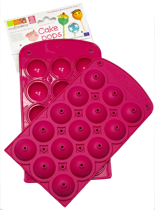 MOULE EN SILICONE MINI POP CAKES 15 PIÈCES