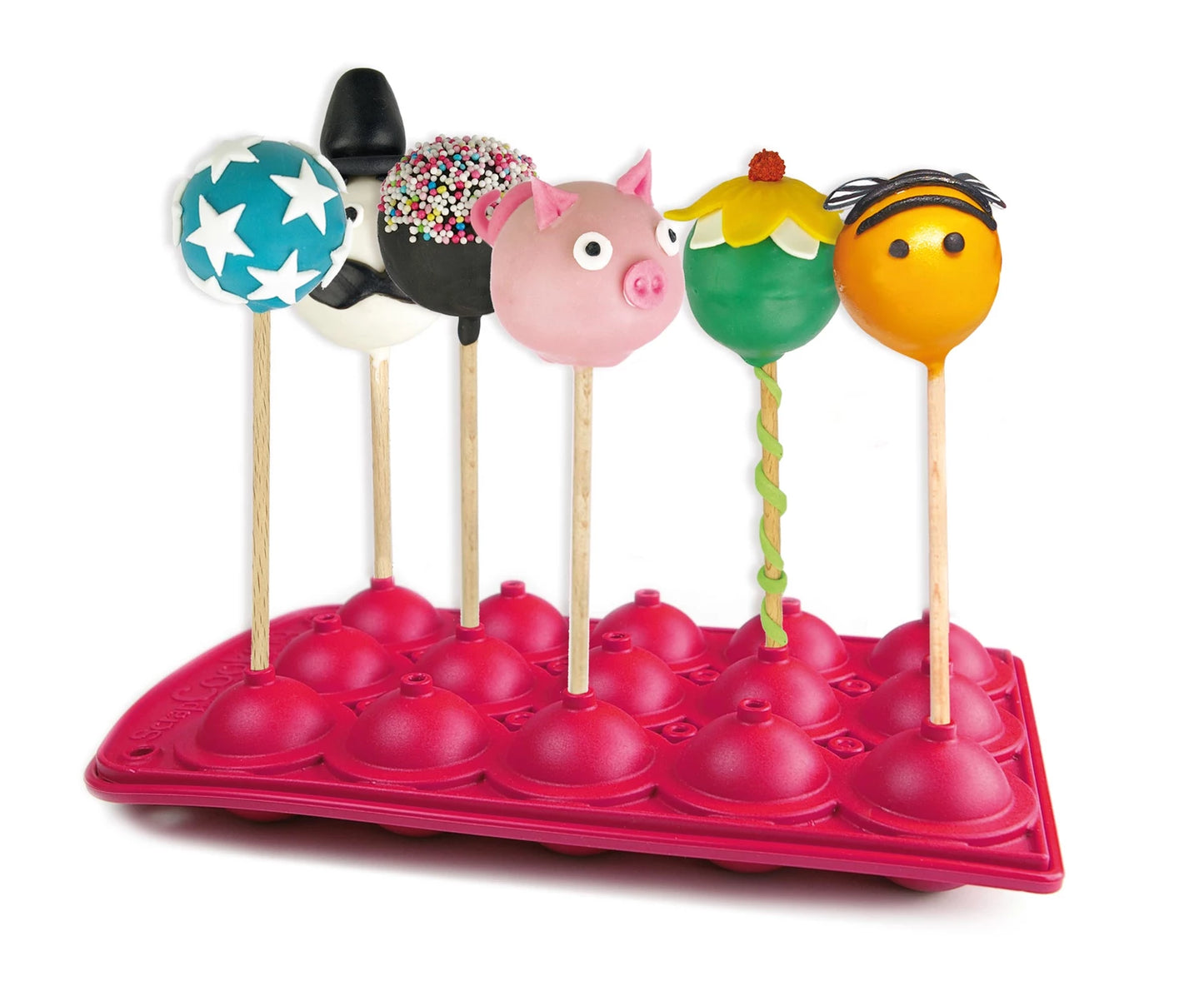 MOULE EN SILICONE MINI POP CAKES 15 PIÈCES