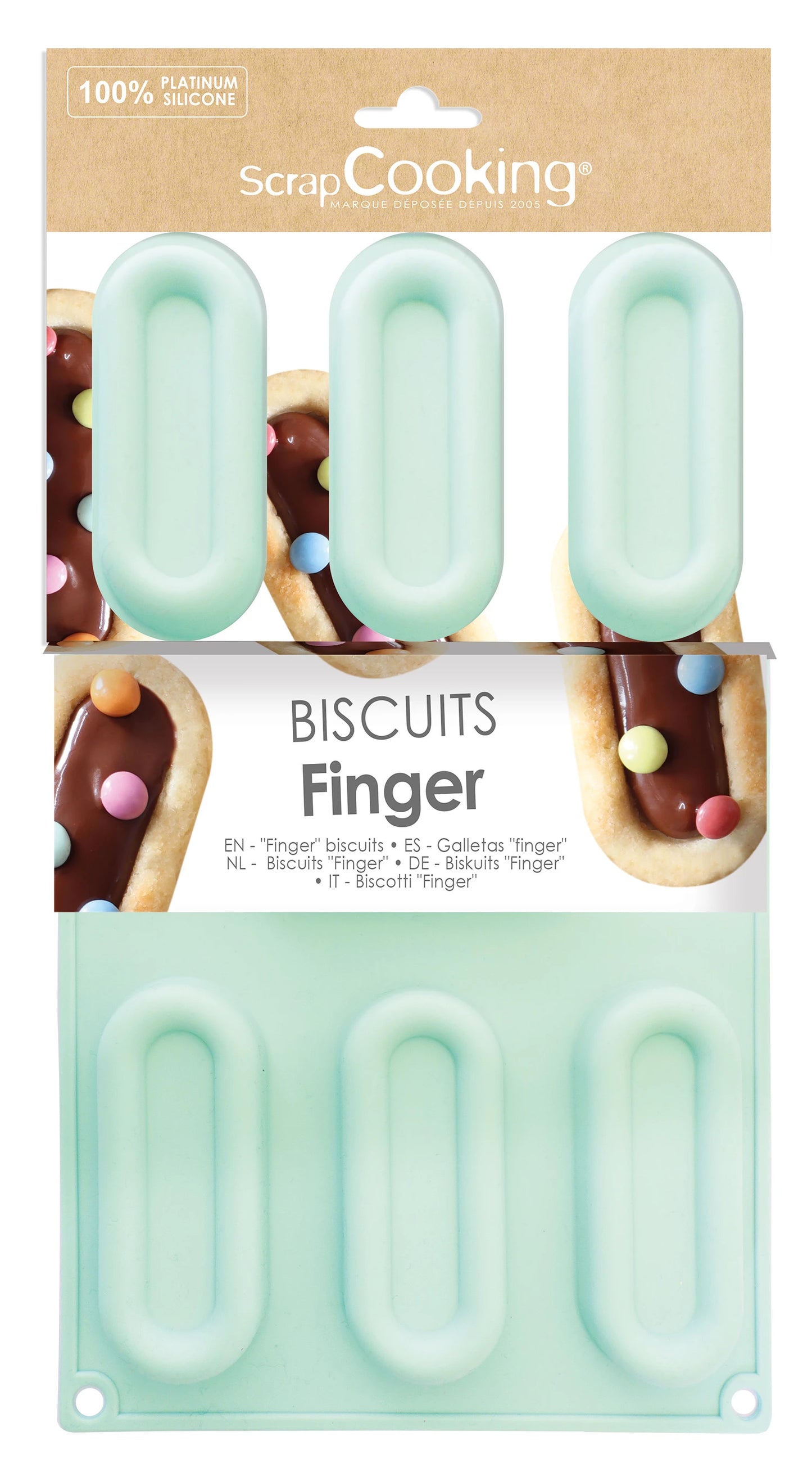FINGER-BISKUITFORM AUS SILIKON
