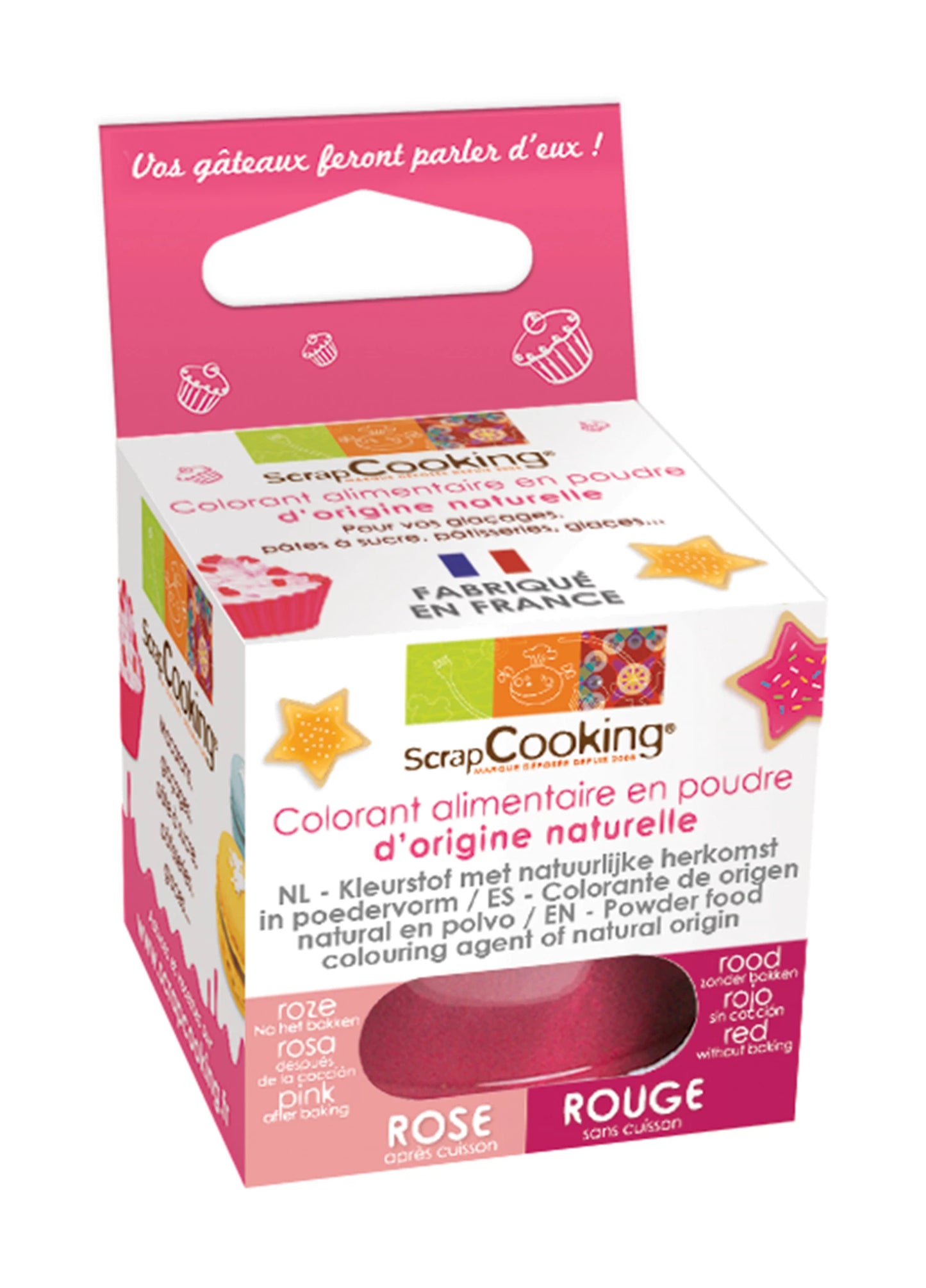 COLORANT NATUREL EN POUDRE ROUGE 10G