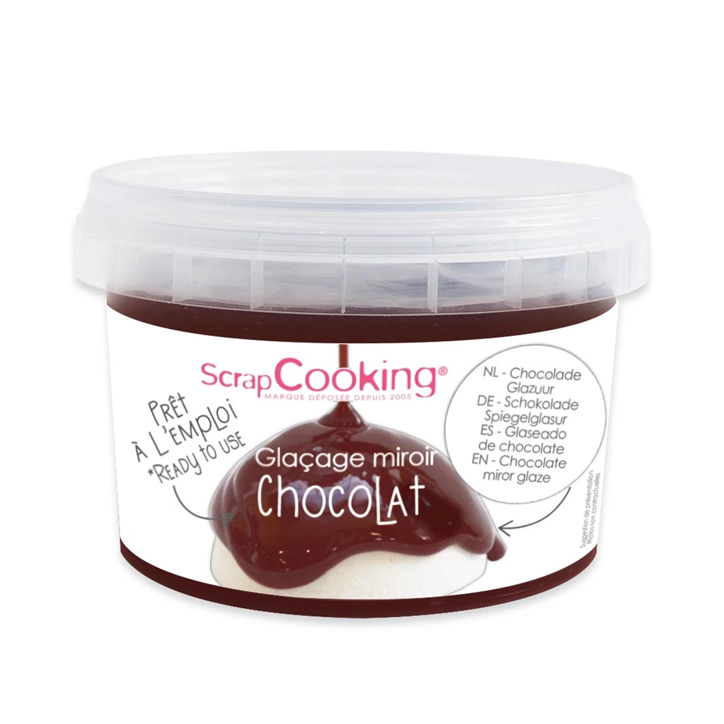 FERTIGE SCHOKOLADEN-SPIEGELGLASUR (5%) 300 G