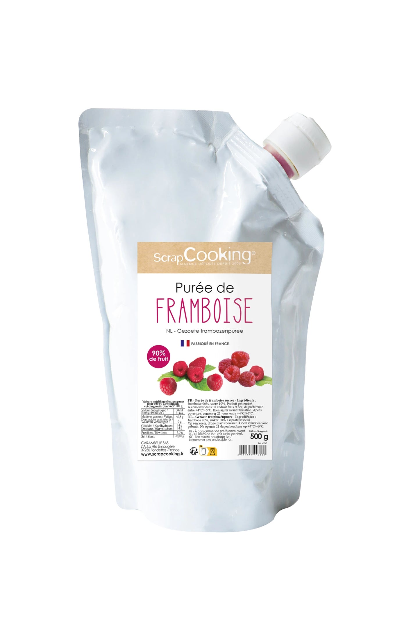 PUREA DI LAMPONI 500G