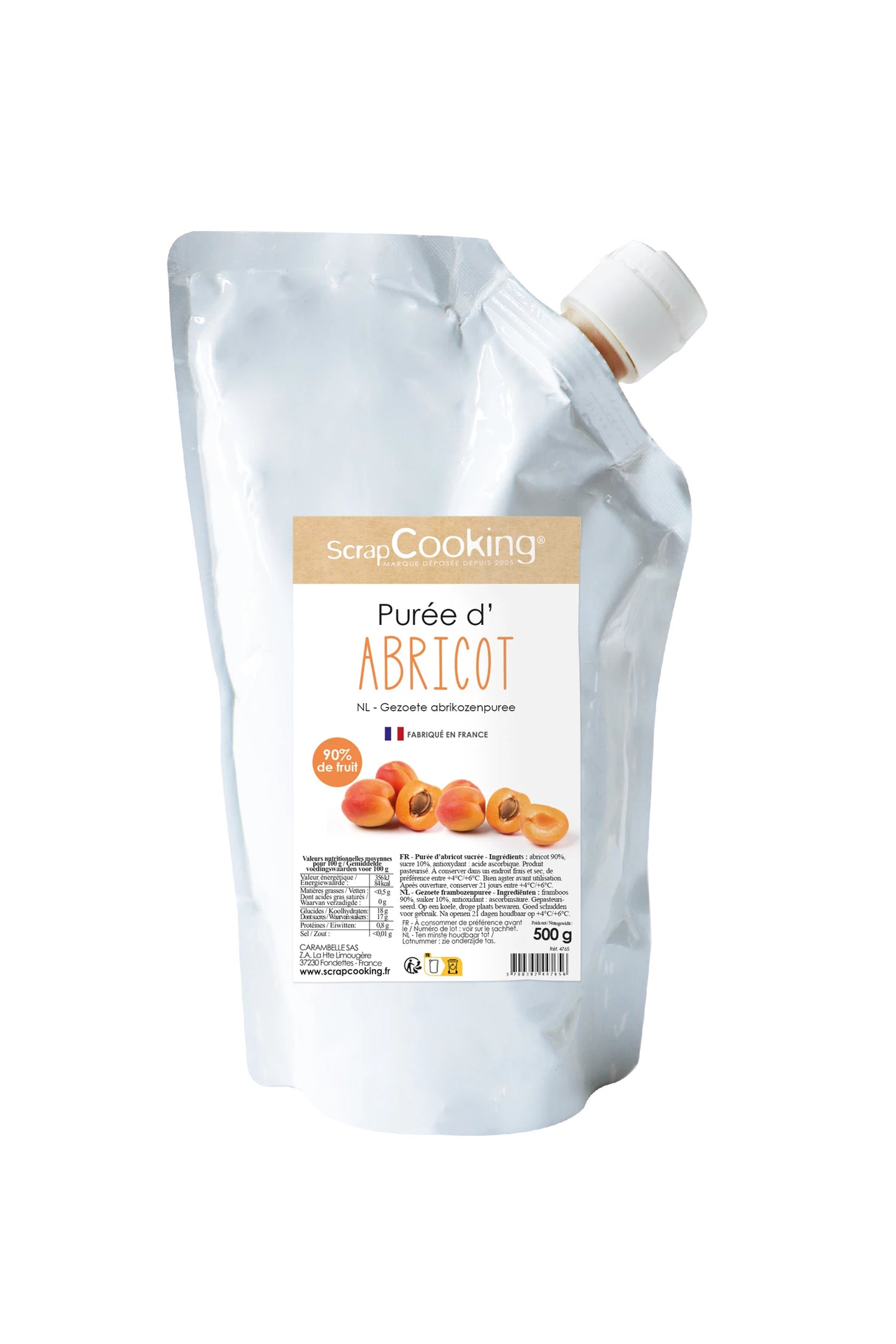 PURÉE D'ABRICOTS 500G
