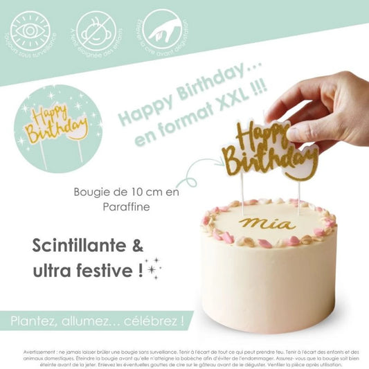 SCRAPCOOKING - CANDELA DI BUON COMPLEANNO - F/D/I/ML