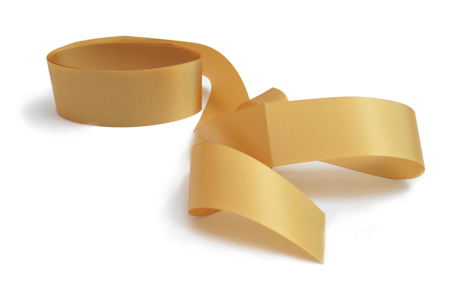 TORTENSTÄNDER MIT GOLDENEM SATINBAND 4 CM X 2 M