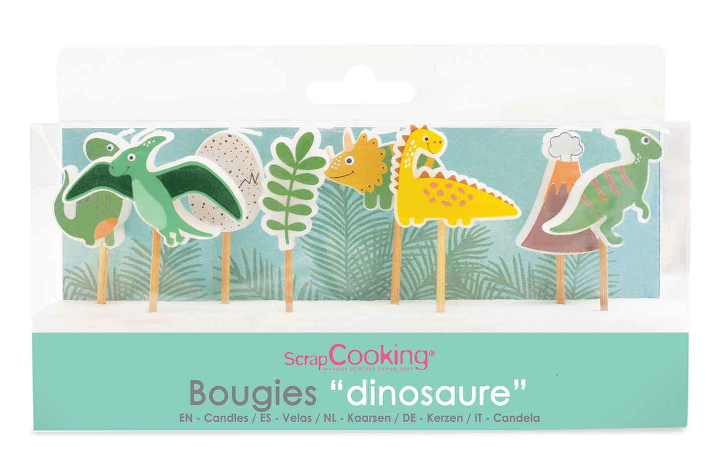 8 BOUGIES DINOSAURE