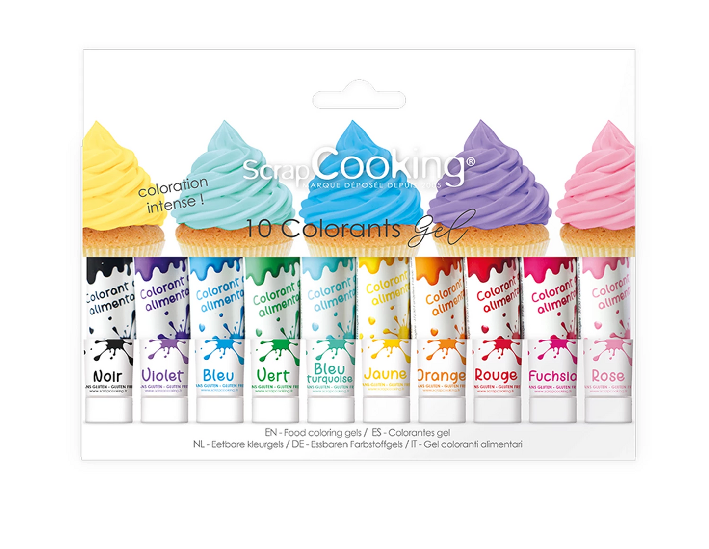 CONFEZIONE DA 10 COLORANTI IN GEL 10X20G
