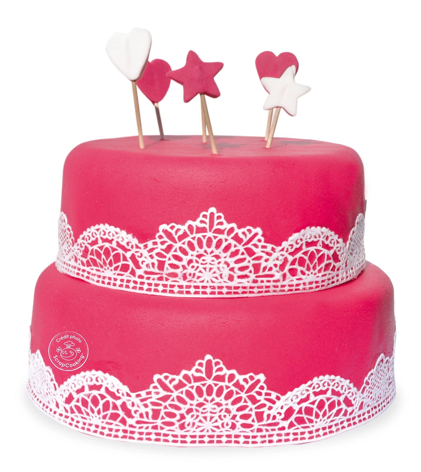 FUSCHIA FONDANT-ROLLE 430G