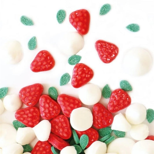 SCRAPCOOKING - PREPARATO PER MERINGHE ALLA FRAGOLA CON GLASSA DI ZUCCHERO 30 G - F/D/I/ML