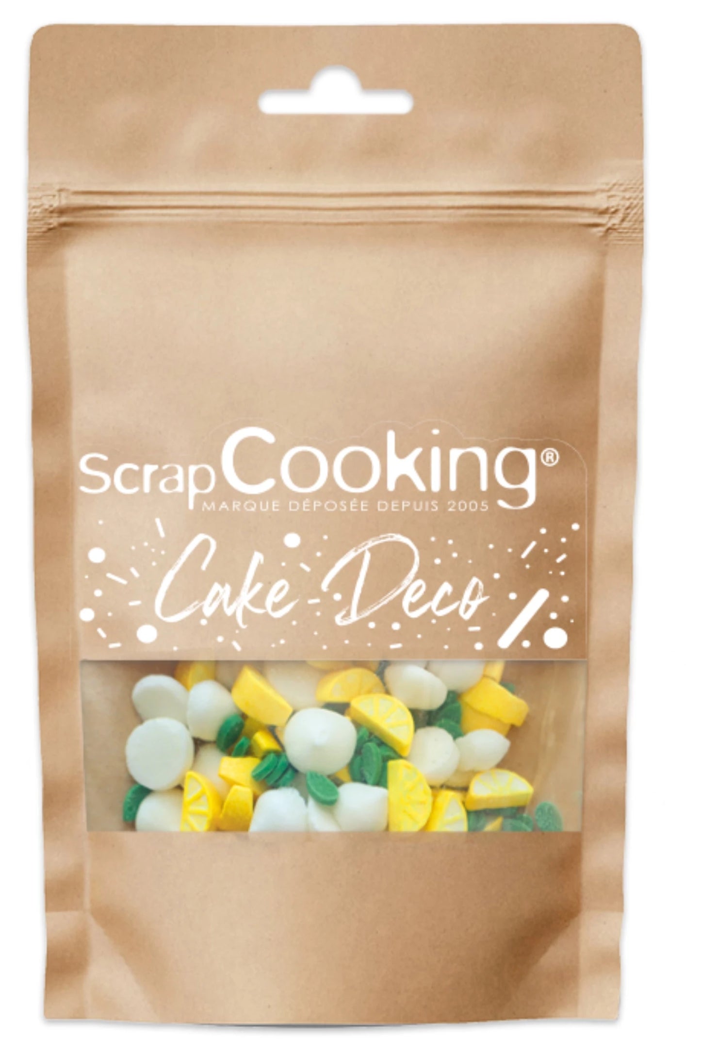 SCRAPCOOKING - ZITRONEN-MERINGUE-MIX SUGAR DEKOR, 30 G. - F/D/I/ML
