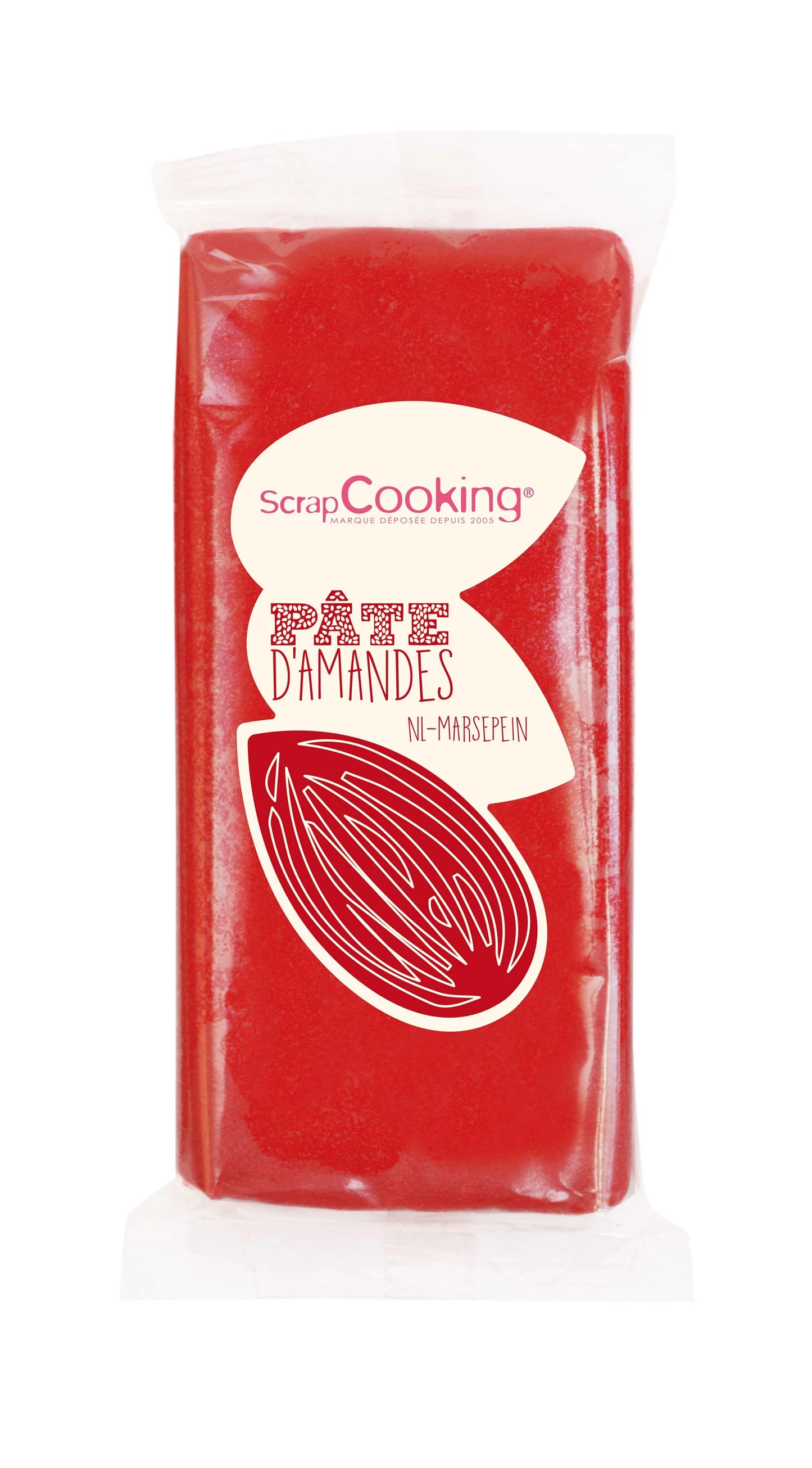 PÂTE D'AMANDE, ROUGE, 200G